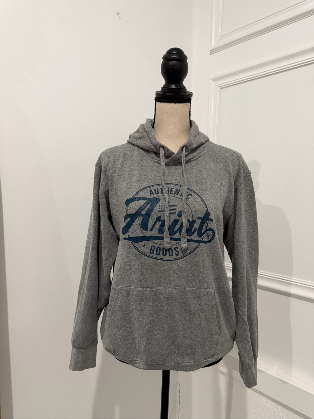 Ariat Gray Hoodie with Blue Logo